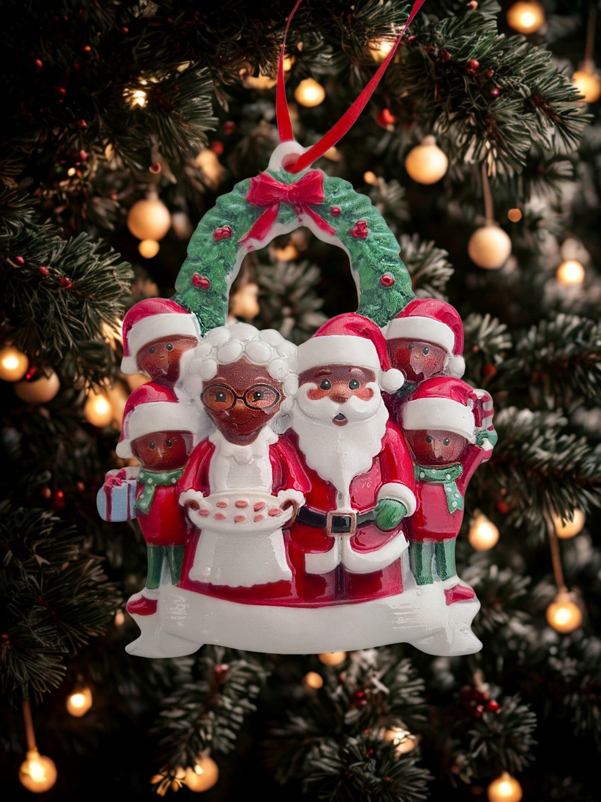 Christmas Tree Ornament - Family of 6